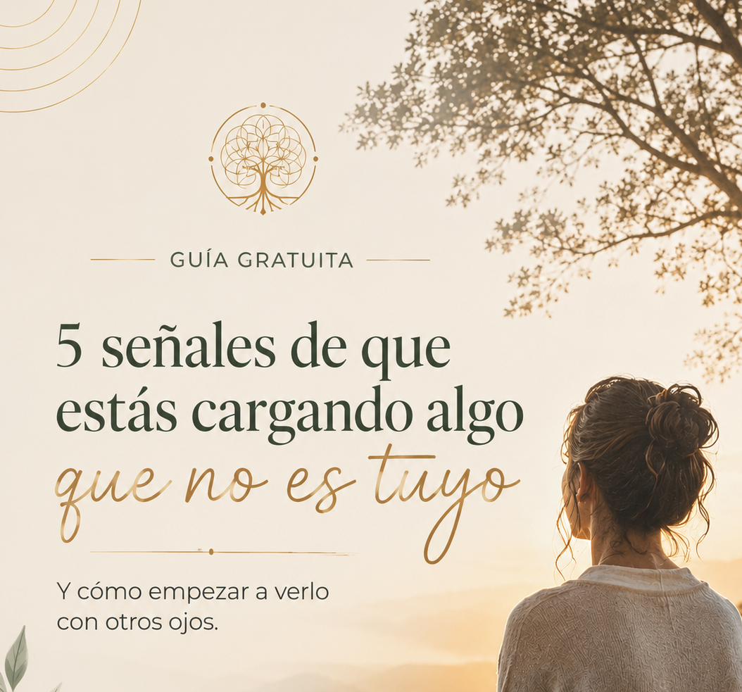 Guía Gratuita 5 Señales que estas cargando algo que no es tuyo Guía Gratuita 5 Señales que estas cargando algo que no es tuyo